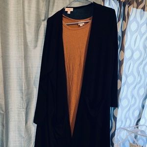 Lularoe black cover sweater